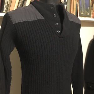 L.L. Bean Commando Henley wool sweater